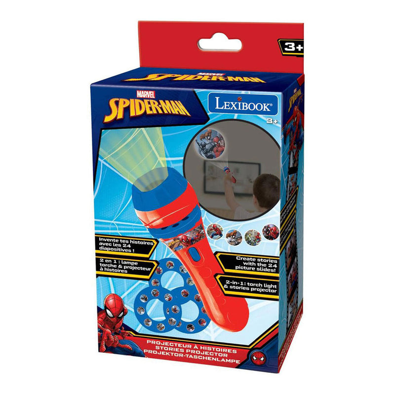 Afbeelding laden in galerijviewer, Lexibook spiderman projectie-zaklamp met 24 plaatjes