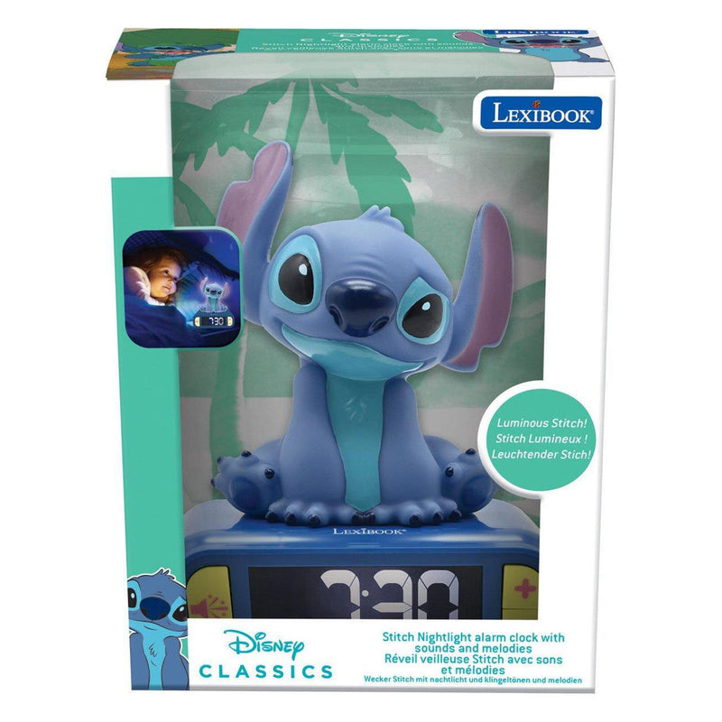 Load image into Gallery viewer, Lexibook stitch 3d digitale alarmklok met licht en geluid