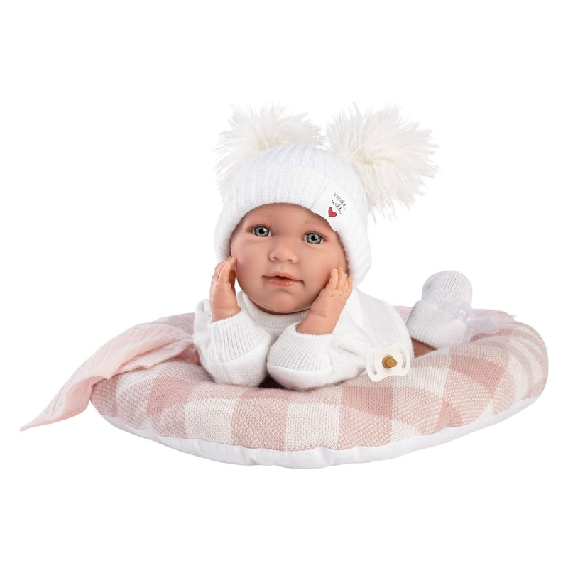 Load image into Gallery viewer, Mimi soft body babypop met geluid 42 cm maan
