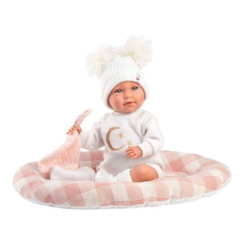 Load image into Gallery viewer, Mimi soft body babypop met geluid 42 cm maan