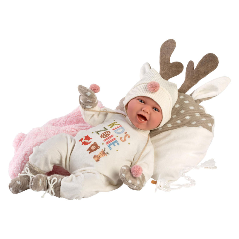 Load image into Gallery viewer, Imp mimi soft body babypop vrolijk met geluid - 42 cm