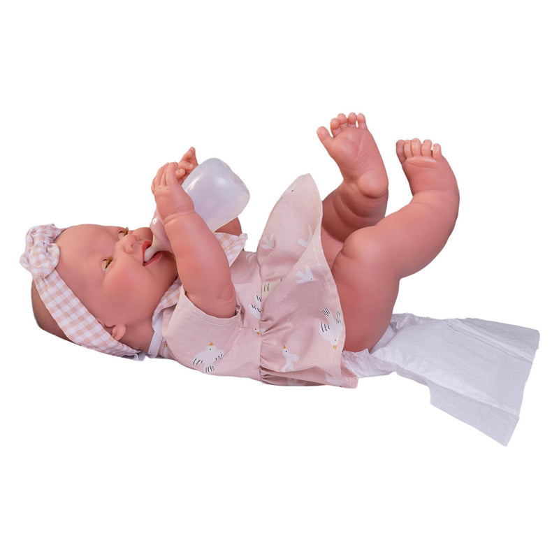 Load image into Gallery viewer, Mia newborn pop met toilettas - 42cm