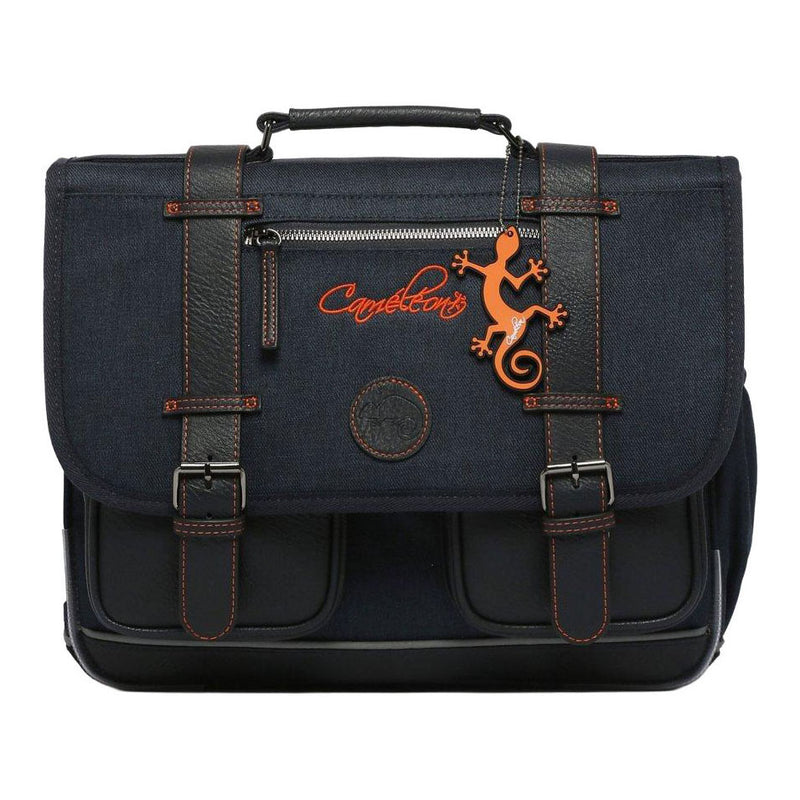 Load image into Gallery viewer, Caméléon schooltas navy orange - 38cm