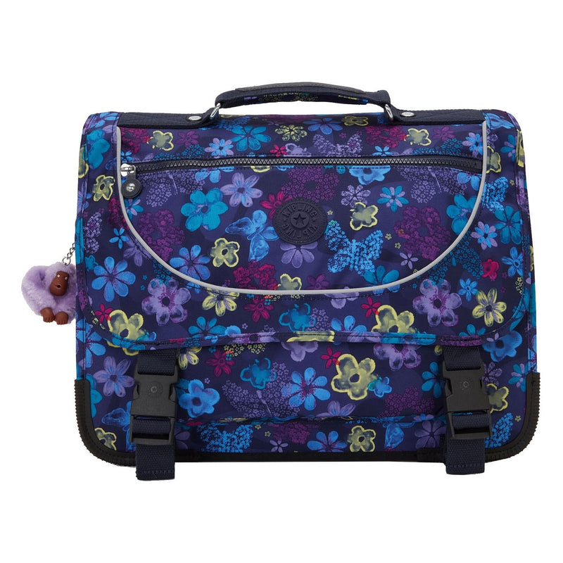 Load image into Gallery viewer, Kipling preppy rugzak - dark flower stamp