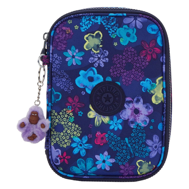 Load image into Gallery viewer, Kipling 100 pens etui - dark flower stamp