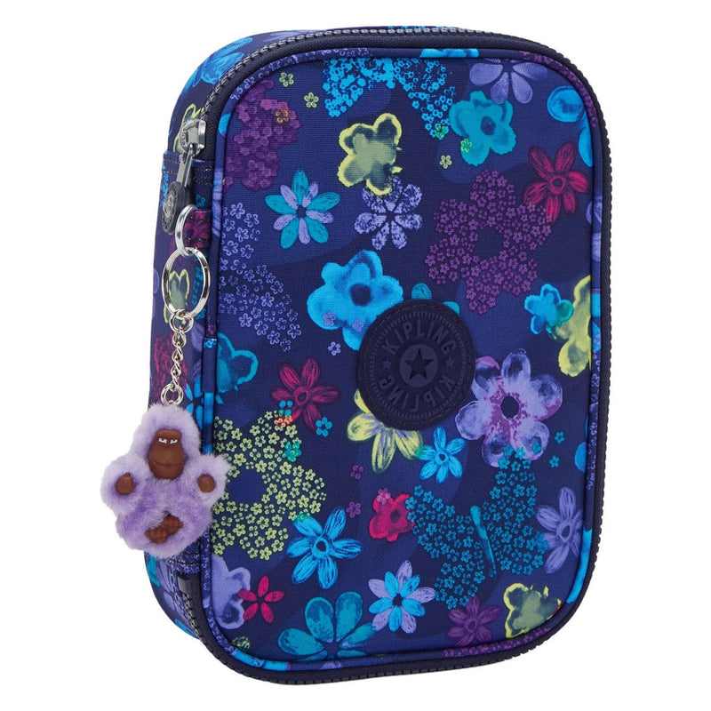 Load image into Gallery viewer, Kipling 100 pens etui - dark flower stamp