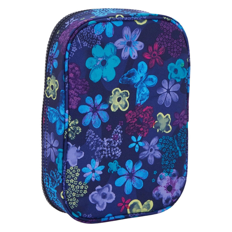 Load image into Gallery viewer, Kipling 100 pens etui - dark flower stamp