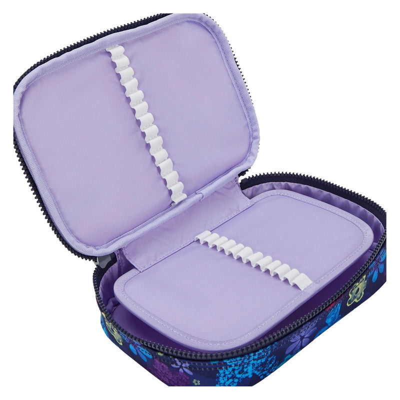 Load image into Gallery viewer, Kipling 100 pens etui - dark flower stamp