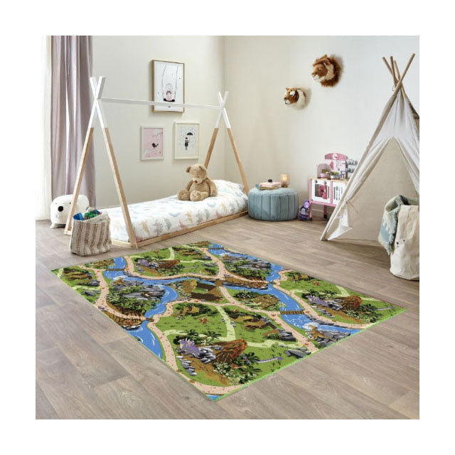 Load image into Gallery viewer, Dino world speelkleed - 140x200cm