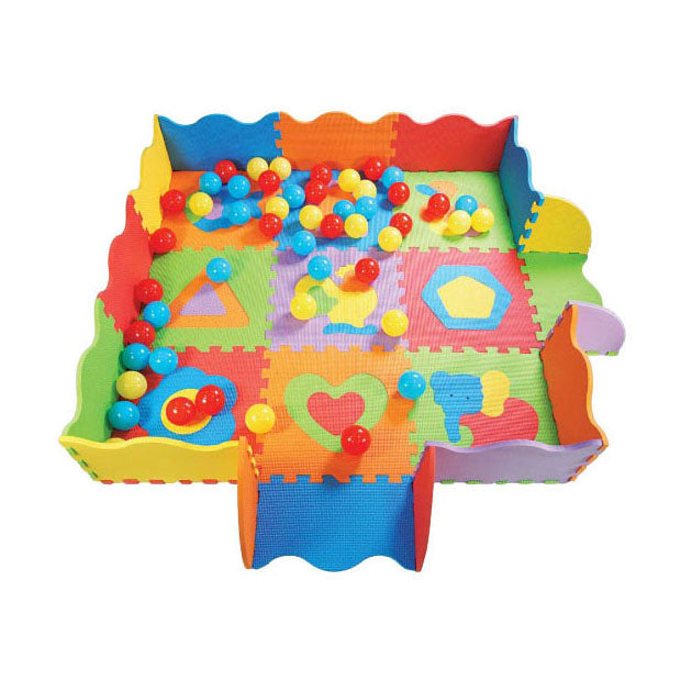 Load image into Gallery viewer, Foamtegels met rand en 40 ballen
