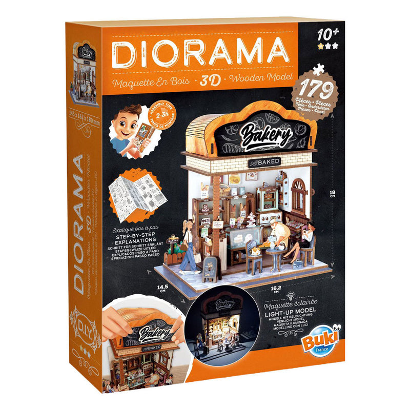 Load image into Gallery viewer, Buki france houten bouwpakket diorama bakkerij - 179dlg.