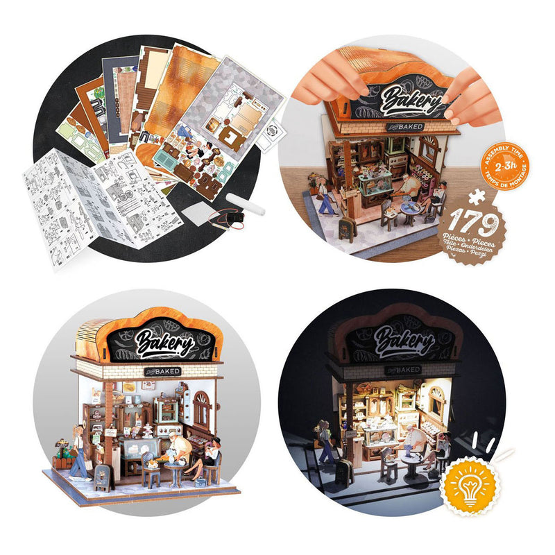 Load image into Gallery viewer, Buki france houten bouwpakket diorama bakkerij - 179dlg.