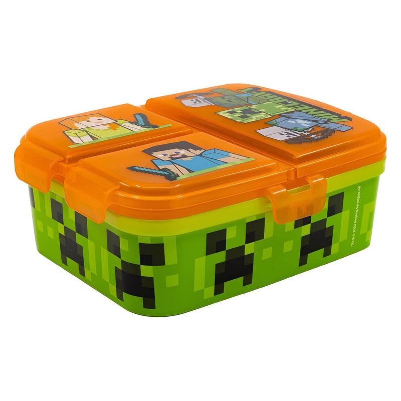 Load image into Gallery viewer, Minecraft lunchbox met 4 compartimenten