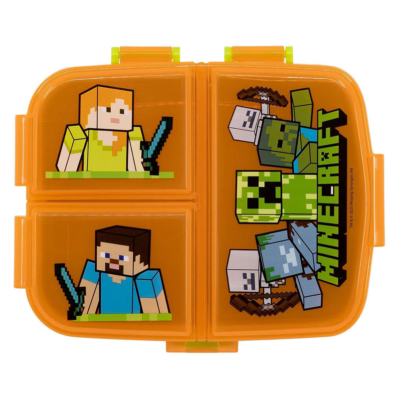 Load image into Gallery viewer, Minecraft lunchbox met 4 compartimenten