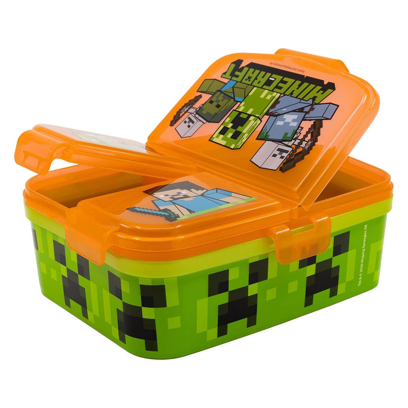Load image into Gallery viewer, Minecraft lunchbox met 4 compartimenten