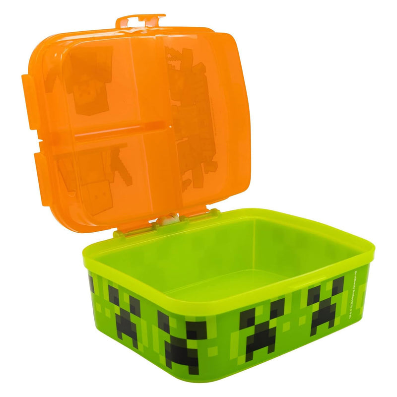 Load image into Gallery viewer, Minecraft lunchbox met 4 compartimenten