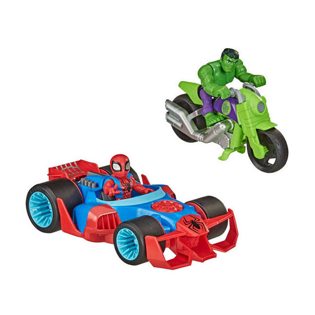Load image into Gallery viewer, Hasbro super hero adventures action racers - 2 race auto's