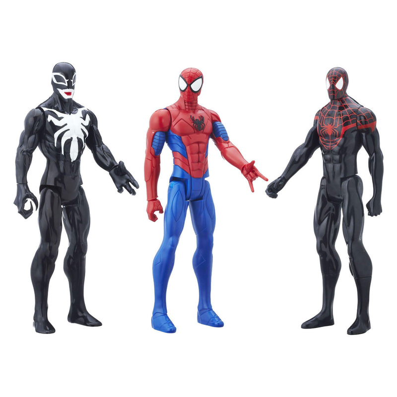 Load image into Gallery viewer, Hasbro spider man titan heroes 3-pack speelfiguren