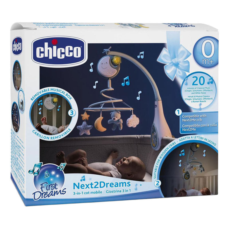 Load image into Gallery viewer, Next2dreams 3-in-1 muziekmobiel - blauw