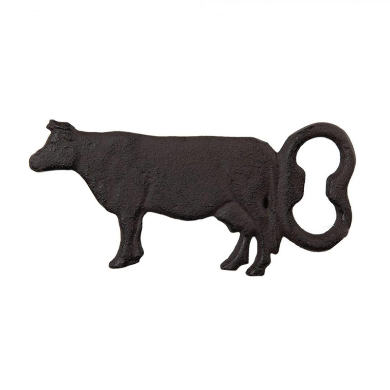 Afbeelding laden in galerijviewer, Clayre eef flesopener koe metaal roestbruin 15x1x7cm