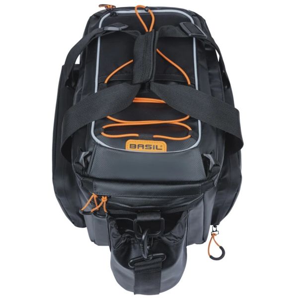 Load image into Gallery viewer, Basil gepäckträgertasche miles xl pro trunkbag miles xl pro mik 2.0 black orange