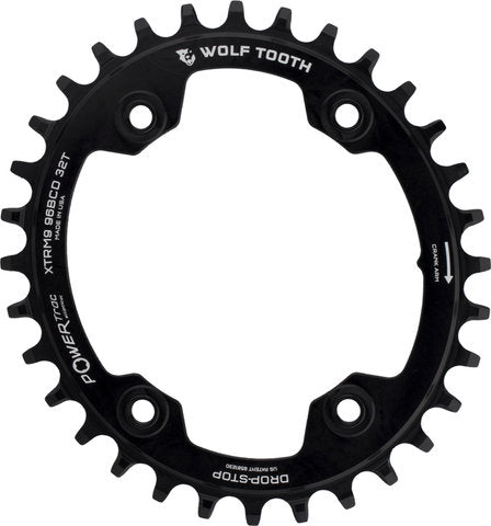Load image into Gallery viewer, Wolf tooth components elliptical 96 bcd chainring for shimano xtr m9000 m9020