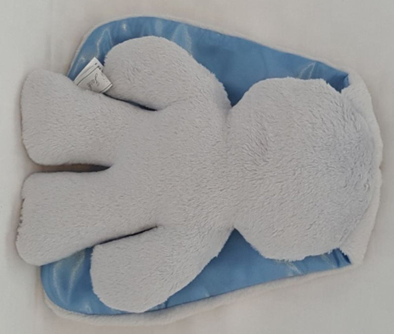 Load image into Gallery viewer, Snuggle bunny grijs met blauwe oren. 26
