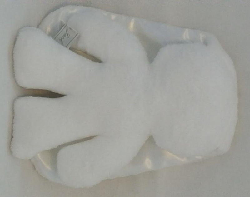 Load image into Gallery viewer, Snuggle bunny wit met witte oren. 26 cm