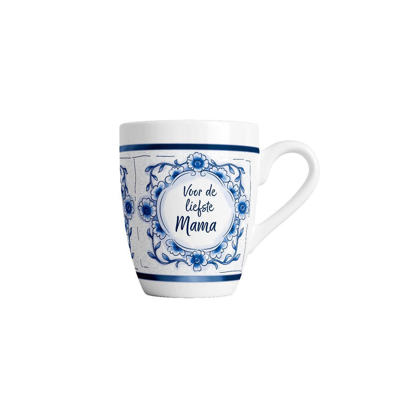 Afbeelding laden in galerijviewer, Paperdreams delfts blauwe mok - mama - keramiek 440ml