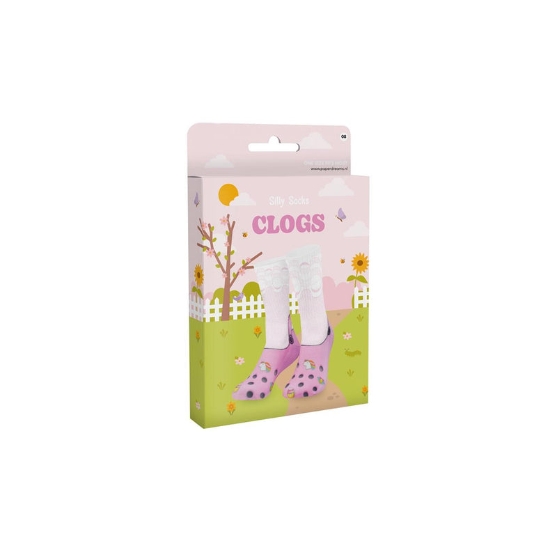 Afbeelding laden in galerijviewer, Paperdreams silly socks - clogs - polyester