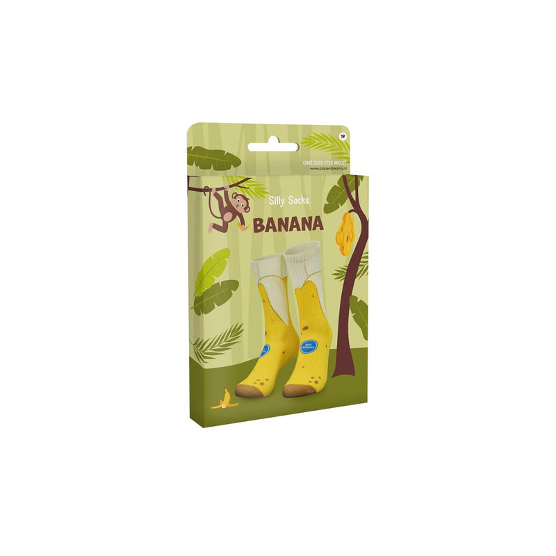 Afbeelding laden in galerijviewer, Paperdreams silly socks - banana - polyester