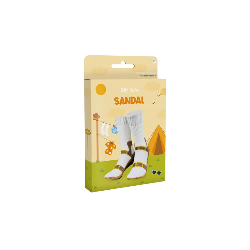 Afbeelding laden in galerijviewer, Paperdreams silly socks - sandal - polyester
