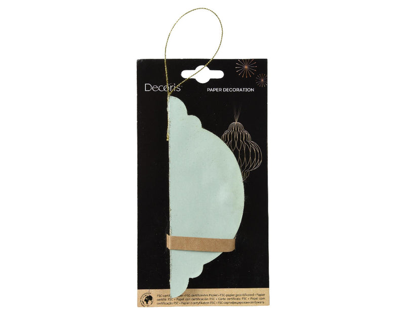 Load image into Gallery viewer, Decoris kersthanger van papier 100% fsc dia11x15cm groen