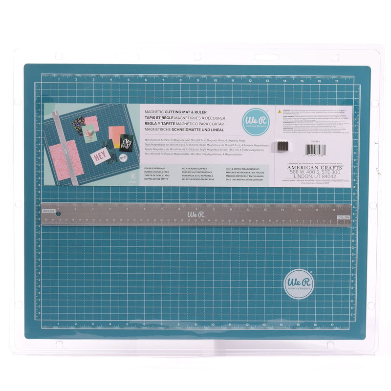 Load image into Gallery viewer, We r makers • magnetic cutting mat ruler