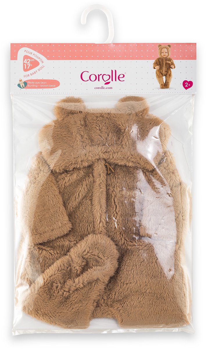 Load image into Gallery viewer, Corolle bunting brown bear onesie - 42cm
