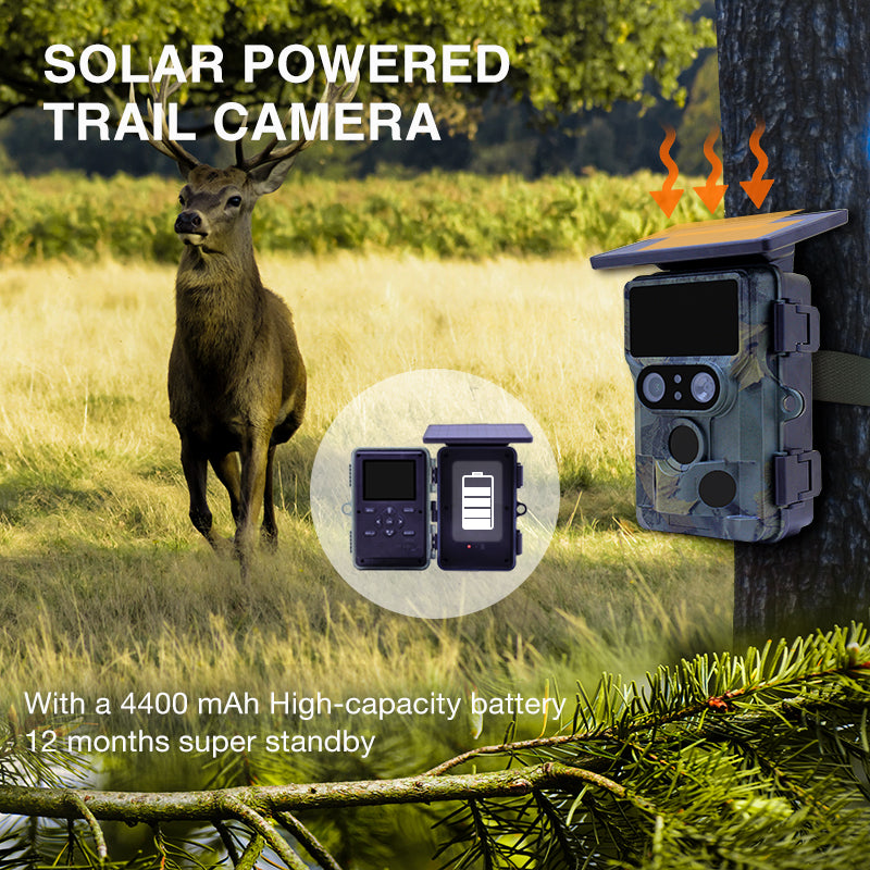 Load image into Gallery viewer, Stealth gear nightjar dual-cam solar 4k wifi wildcamera