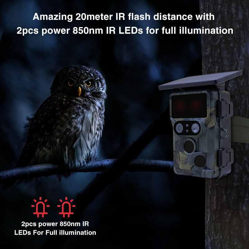 Afbeelding laden in galerijviewer, Stealth gear nightjar dual-cam solar 4k wifi wildcamera