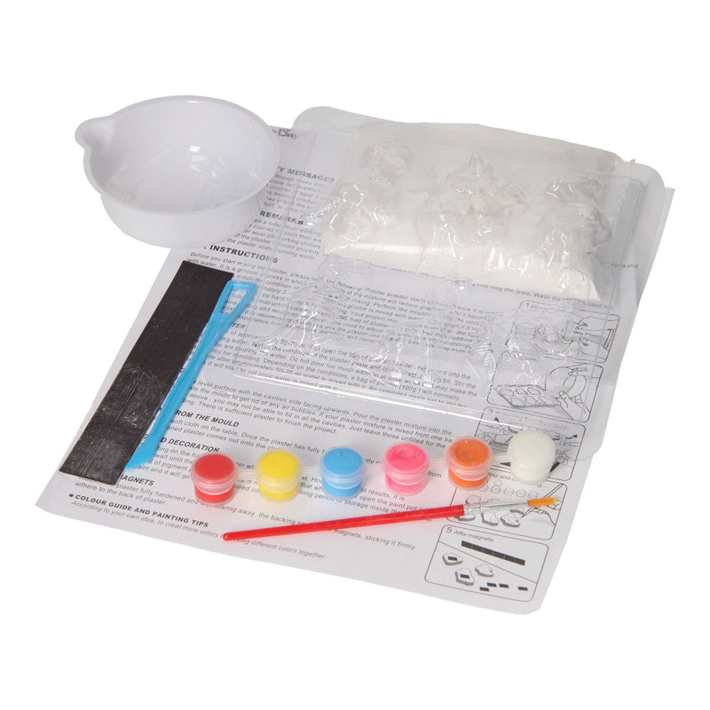 Load image into Gallery viewer, Gips gieten glow in the dark magneten - dino's