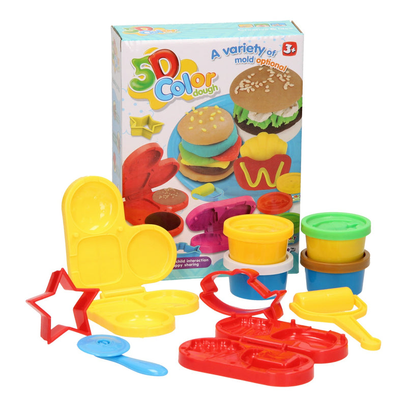 Load image into Gallery viewer, Kleiset fastfood - 4 kleipotjes - 10dlg.