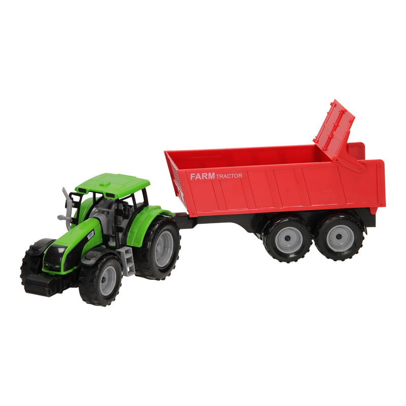 Load image into Gallery viewer, Tractor met Aanhanger 1:32