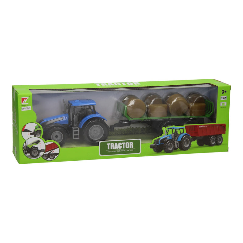 Load image into Gallery viewer, Tractor met balenwagen 1:32