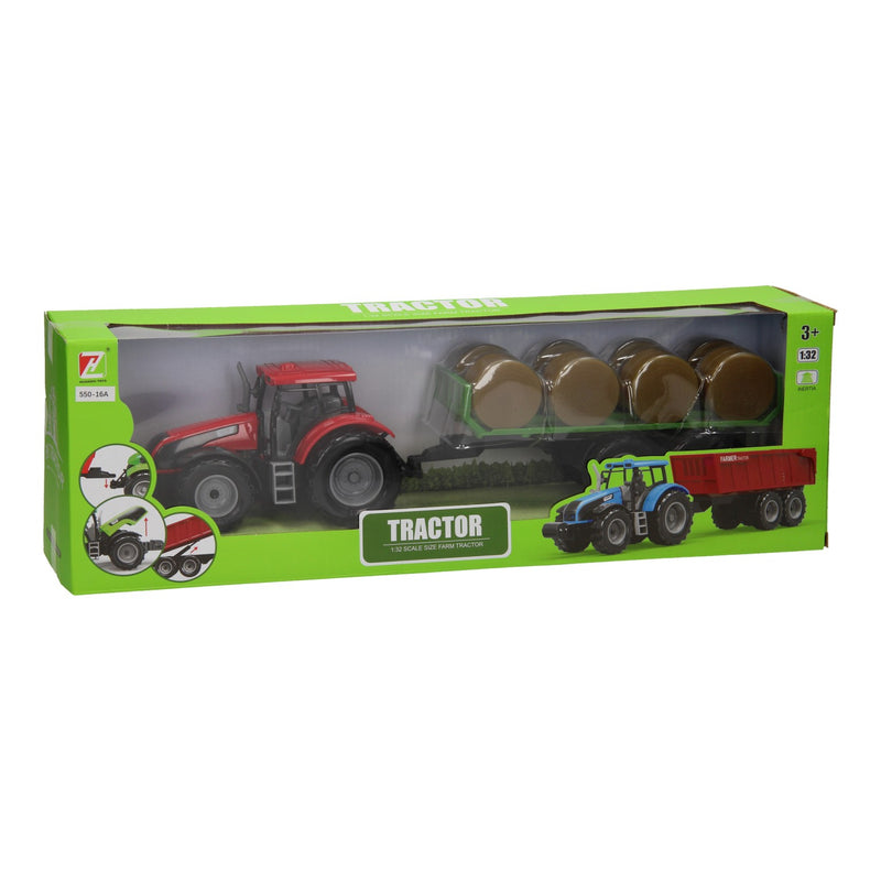 Load image into Gallery viewer, Tractor met balenwagen 1:32