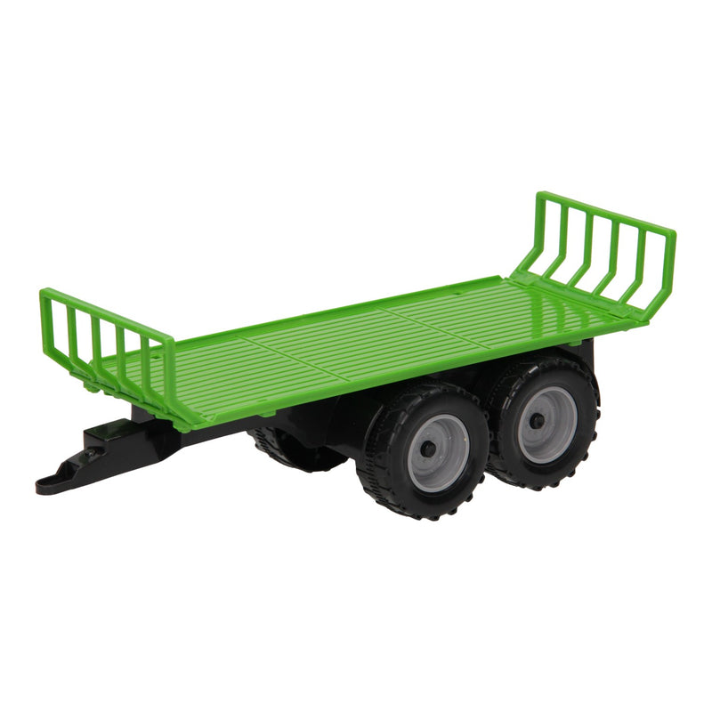 Load image into Gallery viewer, Tractor met platte kar 1:32