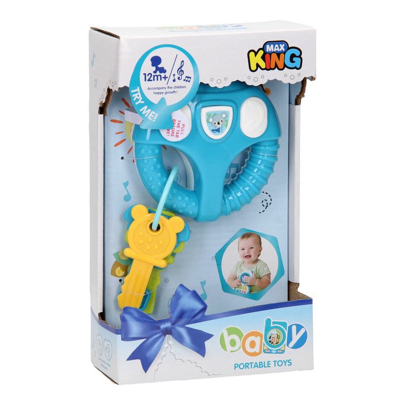 Load image into Gallery viewer, Speelstuur met sleutels - blauw