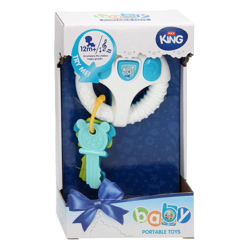 Load image into Gallery viewer, Speelstuur met sleutels - blauw