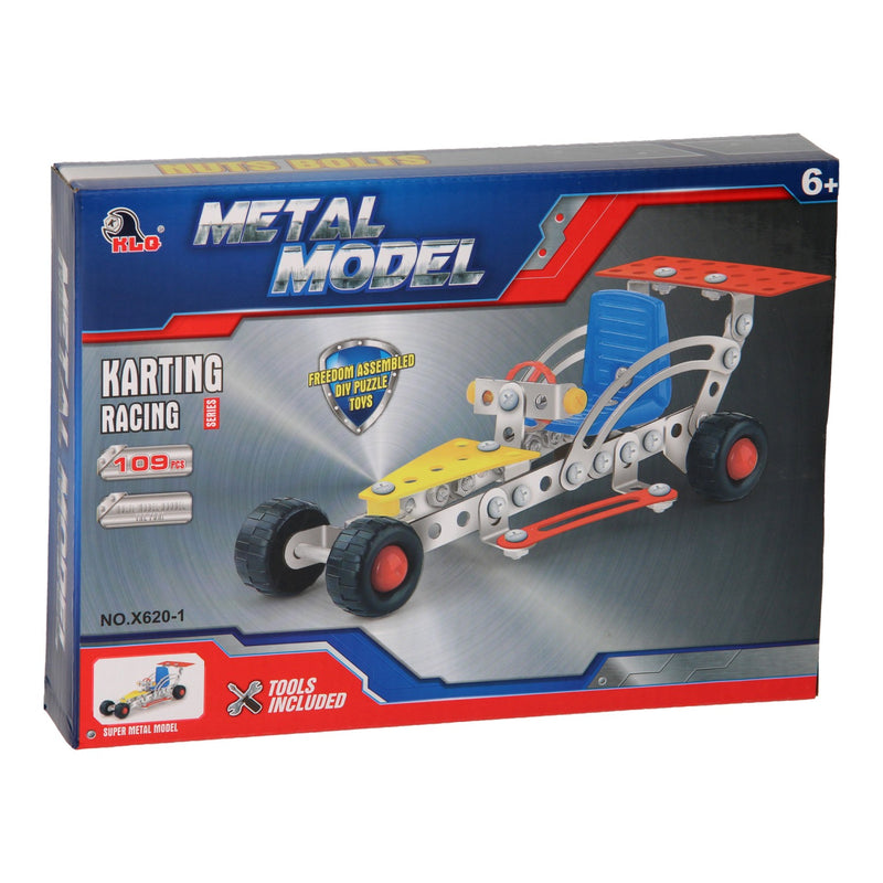 Load image into Gallery viewer, Lobbes speelgoed bv constructie metaal raceauto, 109dlg.