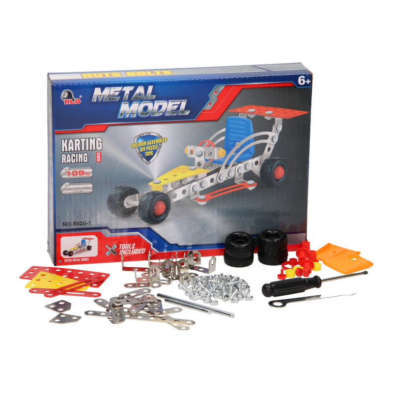 Load image into Gallery viewer, Lobbes speelgoed bv constructie metaal raceauto, 109dlg.