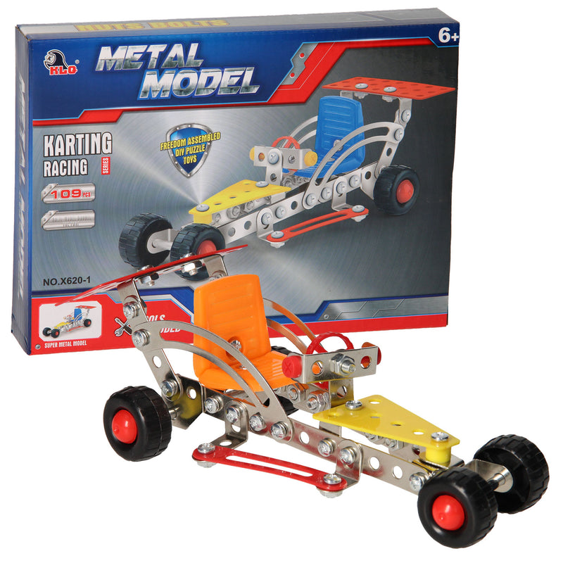 Load image into Gallery viewer, Constructie metaal raceauto, 109dlg.