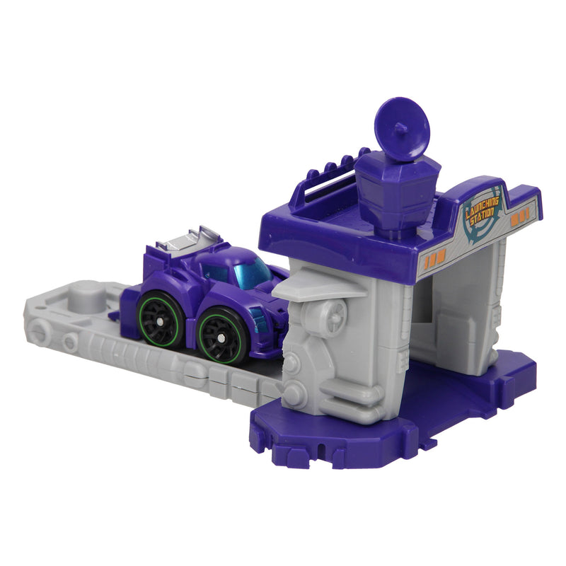 Load image into Gallery viewer, Max robot Max Robot Transformeerset Lanceerbaan Paars