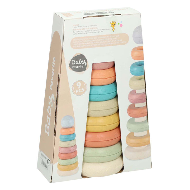 Load image into Gallery viewer, Lobbes speelgoed bv baby stapeltoren pastel